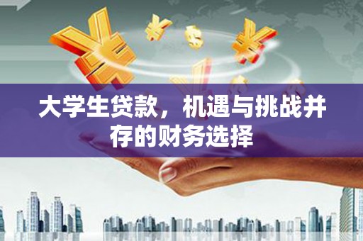 西市大学生贷款，机遇与挑战并存的财务选择