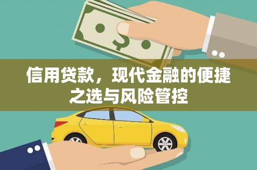 西市信用贷款，现代金融的便捷之选与风险管控