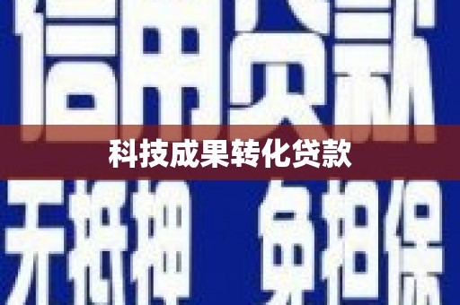 西市科技成果转化贷款