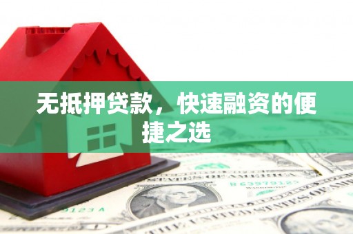 西市无抵押贷款，快速融资的便捷之选