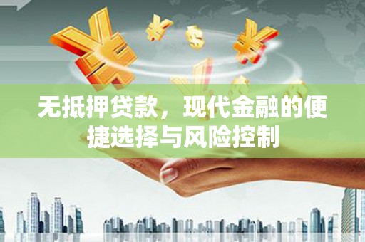 西市无抵押贷款，现代金融的便捷选择与风险控制