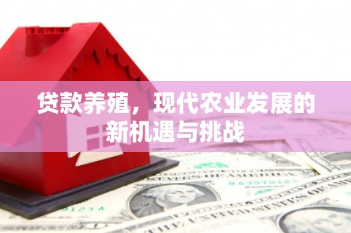 西市贷款养殖，现代农业发展的新机遇与挑战