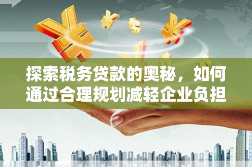 西市探索税务贷款的奥秘，如何通过合理规划减轻企业负担