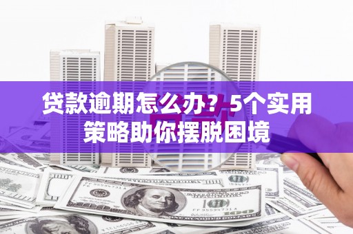 西市贷款逾期怎么办？5个实用策略助你摆脱困境