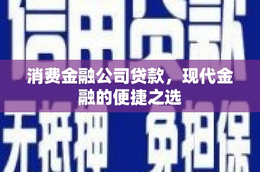 西市消费金融公司贷款，现代金融的便捷之选