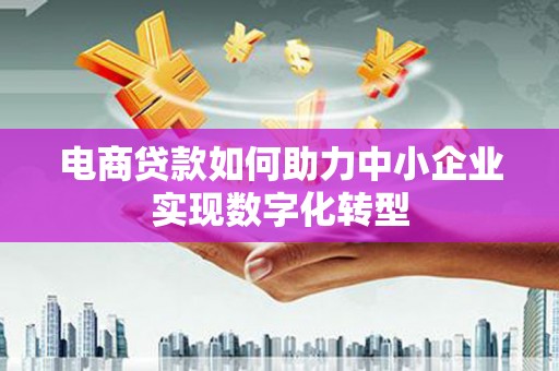 西市电商贷款如何助力中小企业实现数字化转型