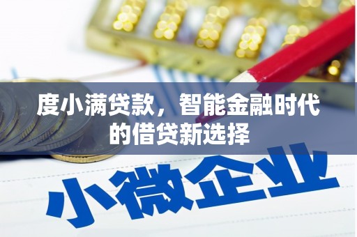 西市度小满贷款，智能金融时代的借贷新选择