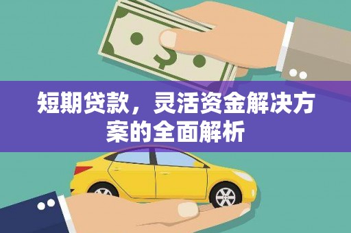 西市短期贷款，灵活资金解决方案的全面解析