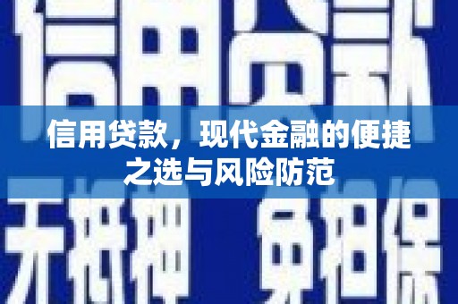 西市信用贷款，现代金融的便捷之选与风险防范