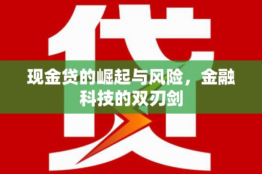 西市现金贷的崛起与风险，金融科技的双刃剑
