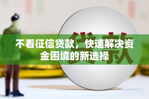 西市不看征信贷款，快速解决资金困境的新选择