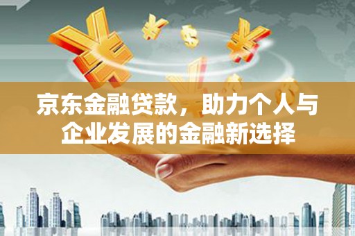 西市京东金融贷款，助力个人与企业发展的金融新选择