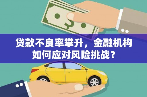西市贷款不良率攀升，金融机构如何应对风险挑战？