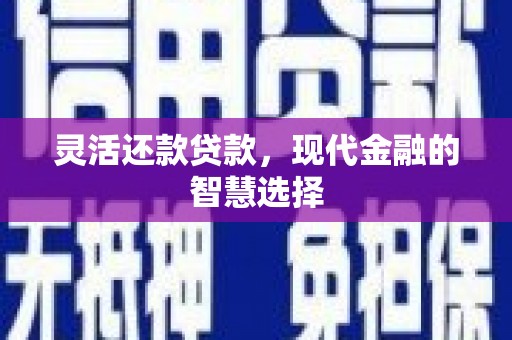 西市灵活还款贷款，现代金融的智慧选择