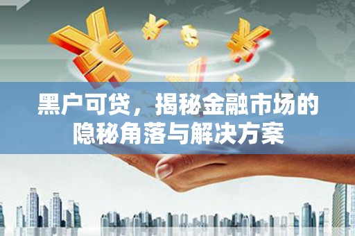 西市黑户可贷，揭秘金融市场的隐秘角落与解决方案