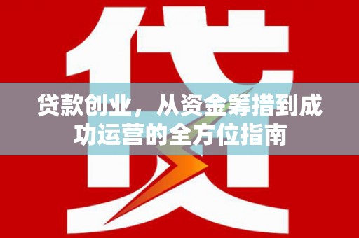 西市贷款创业，从资金筹措到成功运营的全方位指南