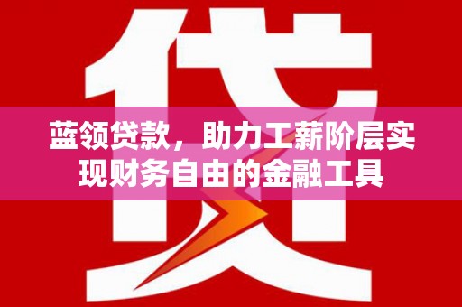 西市蓝领贷款，助力工薪阶层实现财务自由的金融工具