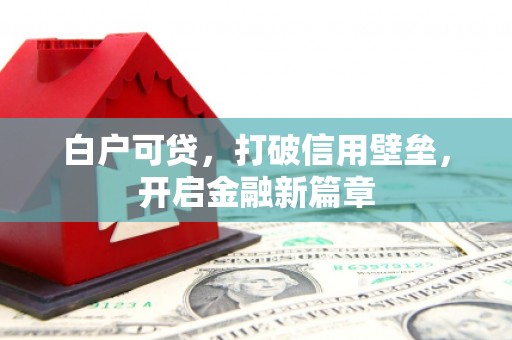 西市白户可贷，打破信用壁垒，开启金融新篇章