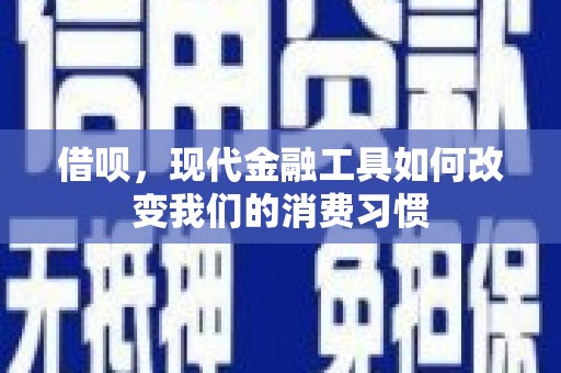 西市借呗，现代金融工具如何改变我们的消费习惯