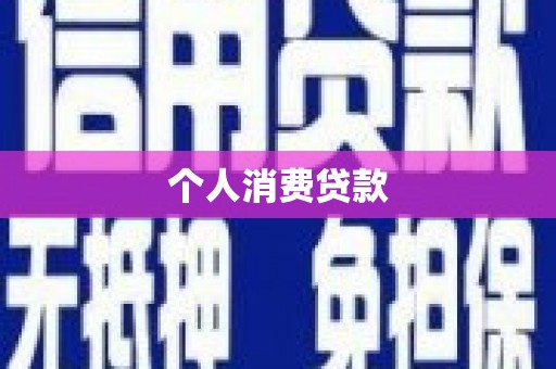 西市个人消费贷款