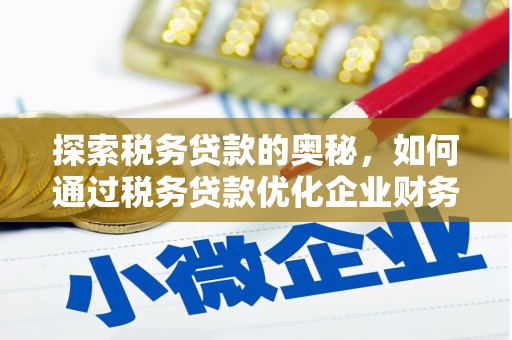 西市探索税务贷款的奥秘，如何通过税务贷款优化企业财务
