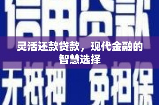 西市灵活还款贷款，现代金融的智慧选择