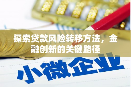 西市探索贷款风险转移方法，金融创新的关键路径
