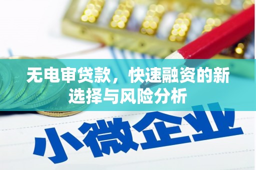 西市无电审贷款，快速融资的新选择与风险分析