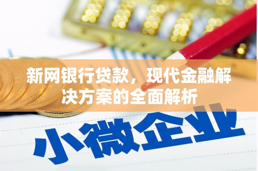 西市新网银行贷款，现代金融解决方案的全面解析