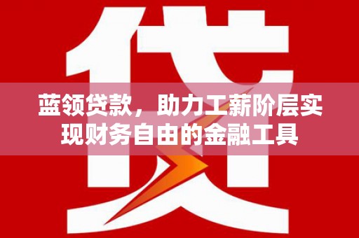 西市蓝领贷款，助力工薪阶层实现财务自由的金融工具