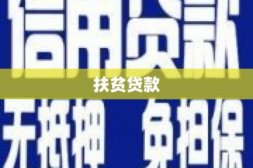 西市扶贫贷款