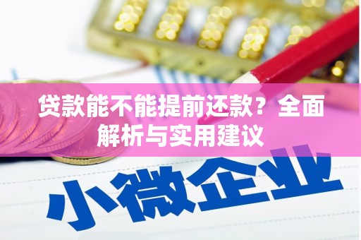 西市贷款能不能提前还款？全面解析与实用建议