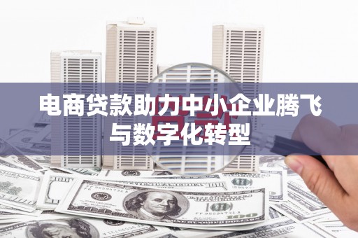 西市电商贷款助力中小企业腾飞与数字化转型