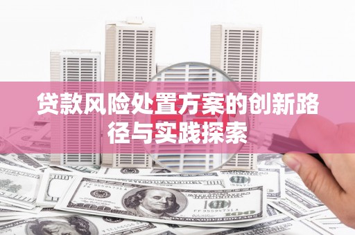 西市贷款风险处置方案的创新路径与实践探索