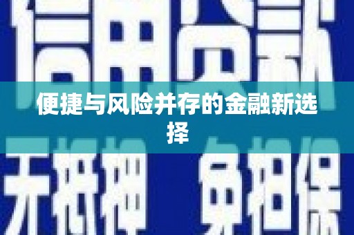西市便捷与风险并存的金融新选择