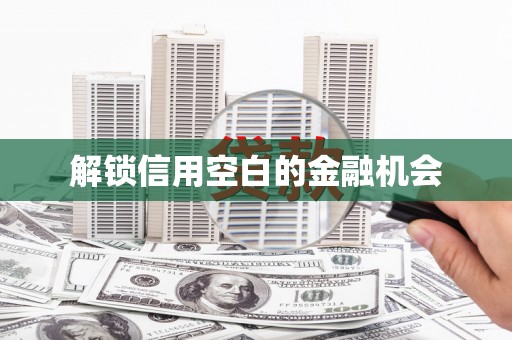 西市解锁信用空白的金融机会
