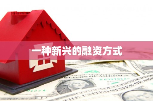 西市一种新兴的融资方式