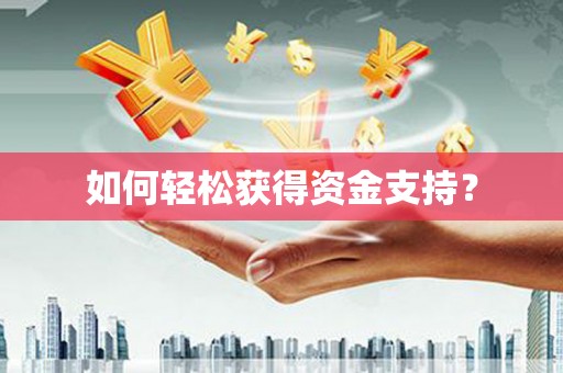 西市如何轻松获得资金支持？